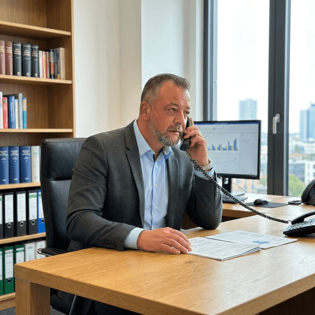 Artur Butsch am Telefon