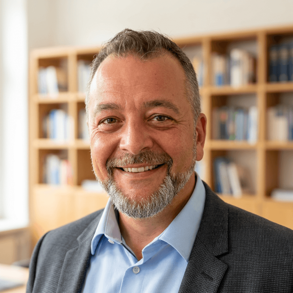 Artur Butsch lächelt selbstbewusst in die Kamera